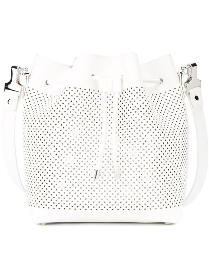 Proenza Schouler Medium Bucket Bag, Women's, White, Leather
