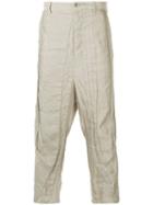 Forme D'expression Panelled Drop-crotch Trousers - Neutrals