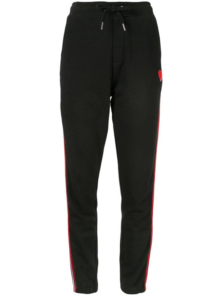 Zoe Karssen Relaxed Tuxedo Sweatpants - Black