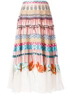 Temperley London Printed Pleated Skirt - Multicolour