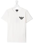 Emporio Armani Kids Teen Eagle Logo T-shirt - White