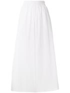 Pringle Of Scotland Wide Leg Poplin Trousers - White