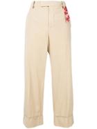 The Gigi Irma High Waist Cropped Trousers - Neutrals