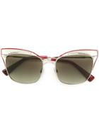 Valentino Eyewear Cat Eye Sunglasses - Metallic