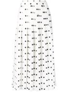 Vivetta Polka-dot Pleated Skirt - White