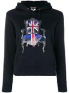 Junya Watanabe Union Jack Chair Print Hoody - Blue