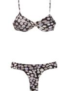 Lygia & Nanny Polka Dot Bikini Set, Women's, Size: 40, Black, Polyamide