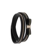 Salvatore Ferragamo Chain-embellished Bracelet - Black