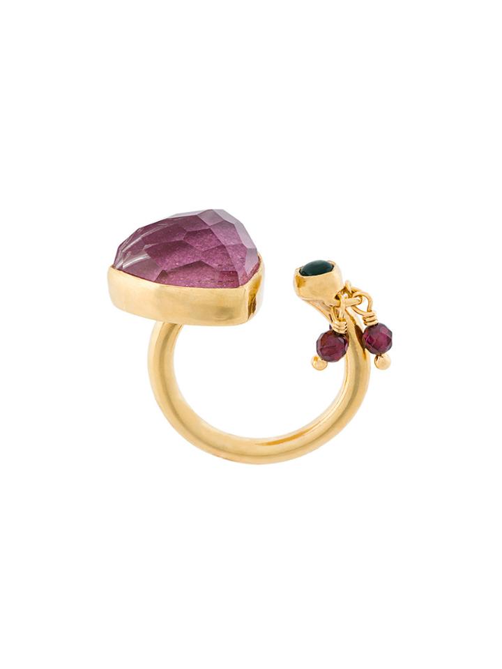 Katerina Makriyianni Trillion Open Ring - Metallic