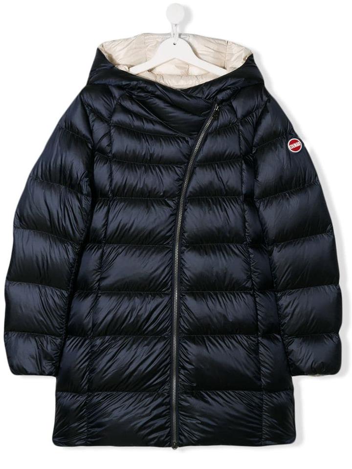 Colmar Kids Teen Off-center Zip Padded Jacket - Blue