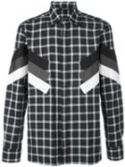 Neil Barrett - Modernist Long Sleeve Check Shirt - Men - Cotton - 41, Grey, Cotton