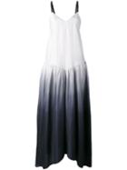 Twin-set - Sleeveless Ombré Dress - Women - Silk - 42, White, Silk