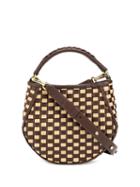 Wandler Corsa Squares Tote - Brown