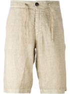 Stone Island Drawstring Shorts, Men's, Size: 32, Nude/neutrals, Linen/flax