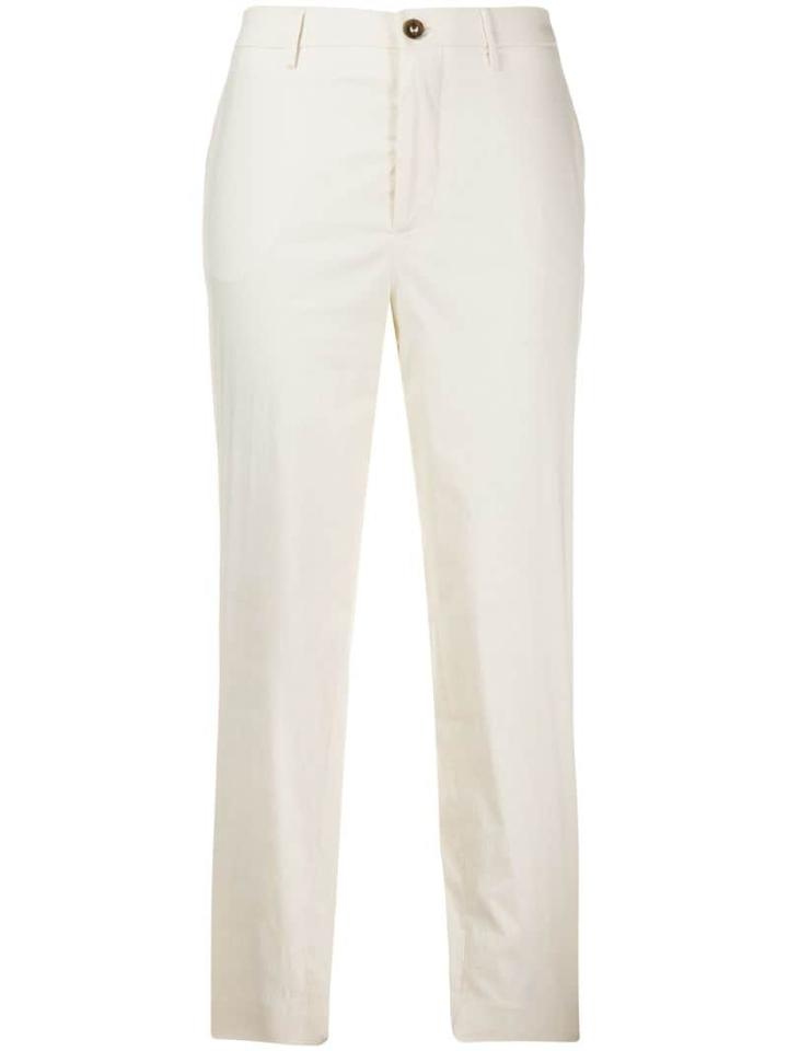 Berwich Chicca Cropped Trousers - White