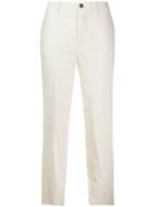 Berwich Chicca Cropped Trousers - White