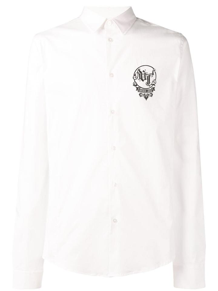Versace Jeans Logo Plain Shirt - White