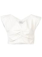 Rachel Comey Scallop Detail Cropped Top - White