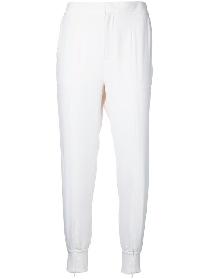 Estnation - Skinny Trousers - Women - Polyester - 38, White, Polyester