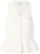 Lemaire Buttoned Knitted Top - White