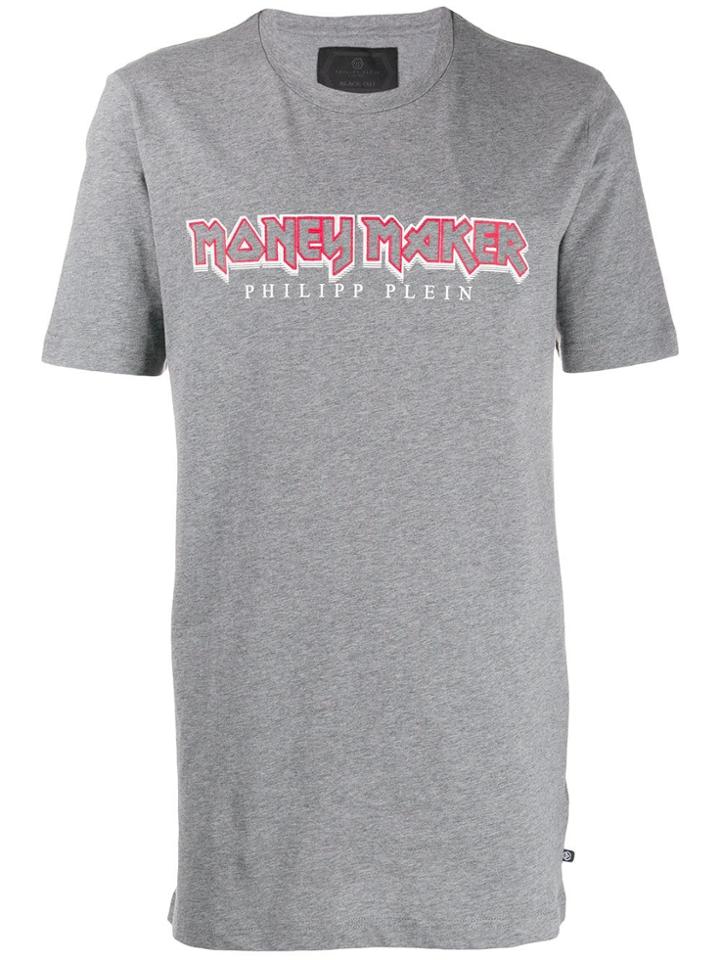 Philipp Plein Round Neck Statement T-shirt - Grey