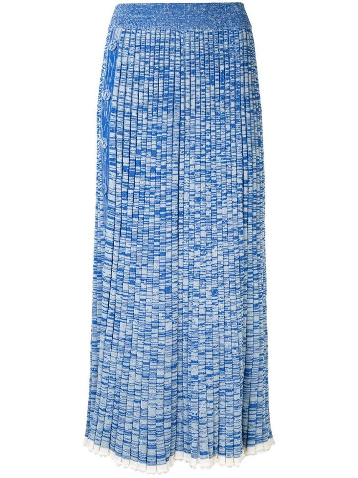 Christopher Esber Pleated Skirt - Blue