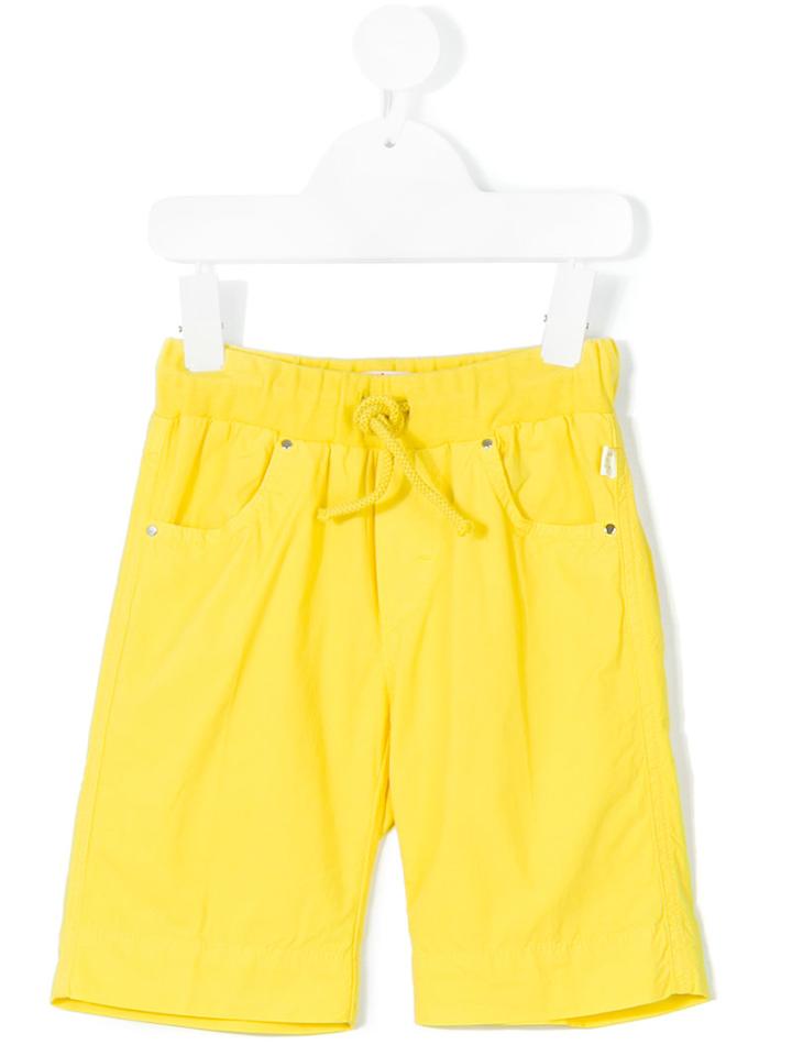 Il Gufo - Drawstring Shorts - Kids - Cotton/spandex/elastane - 10 Yrs, Yellow/orange