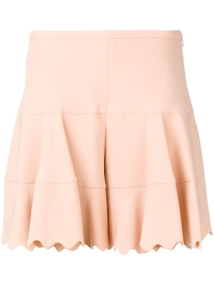 Chloé Scalloped Hem Shorts - Neutrals