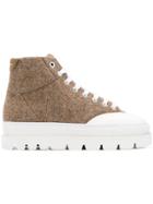 Mm6 Maison Margiela Chunky Lace-up Trainers - Nude & Neutrals