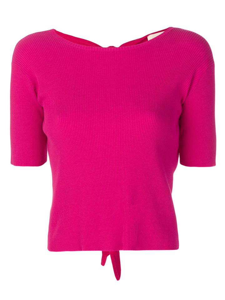 Simon Miller Back Fastened Top - Pink & Purple