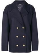Rochas Double Breasted Coat - Blue