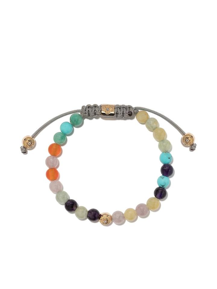 Shamballa Jewels 18kt Yellow Gold, Diamond And Mixed Gemstone