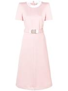 Fendi Tailored Buckled Dress - Pink