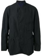 Ziggy Chen Worker Jacket, Men's, Size: 50, Black, Cotton/ramie/cupro