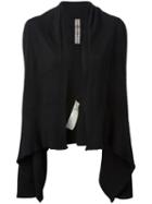 Rick Owens Short Wrap Cardigan, Women's, Size: Medium, Black, Cashmere