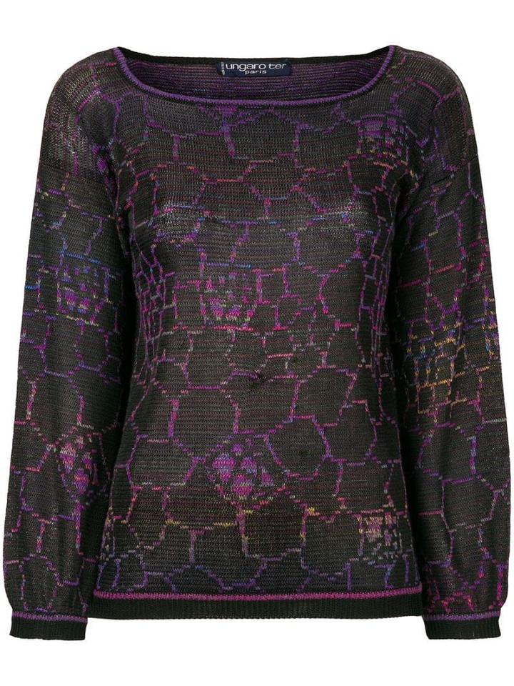 Emanuel Ungaro Pre-owned Geometric Knit Top - Multicolour