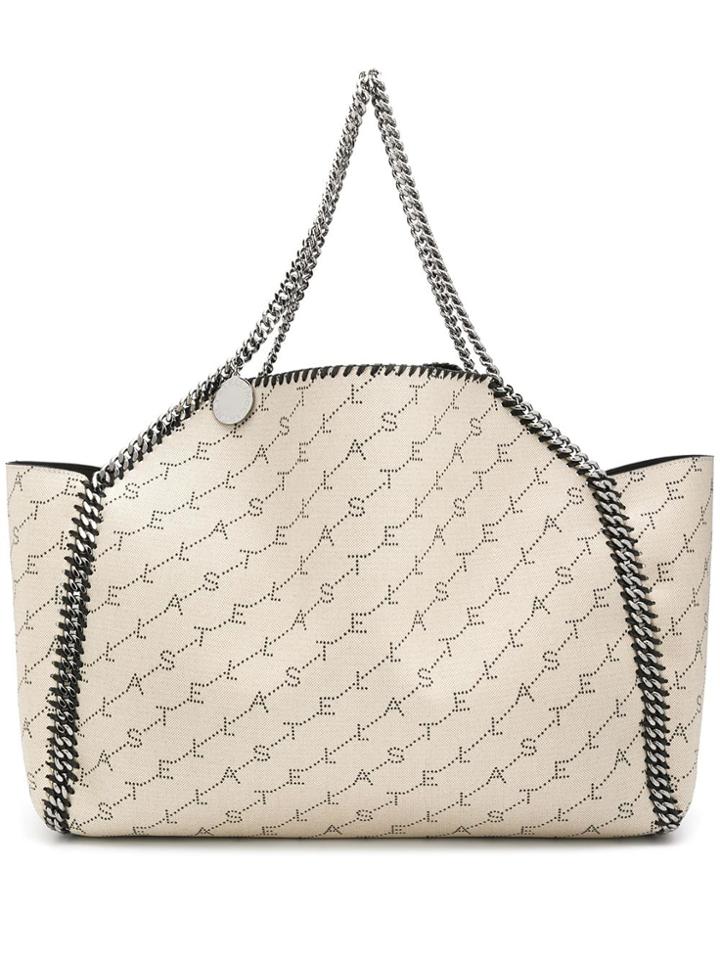 Stella Mccartney Large Falabella Reversible Monogram Tote - Neutrals