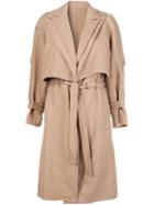 Victor Alfaro 2 In 1 Convertible Trench Coat, Women's, Size: 6, Nude/neutrals, Cotton