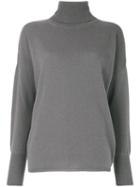 Incentive! Cashmere - Oversized Turtle Neck Sweater - Women - Cashmere - M, Grey, Cashmere