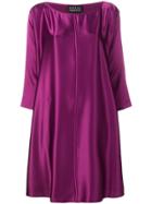 Gianluca Capannolo Plain Flared Dress - Purple