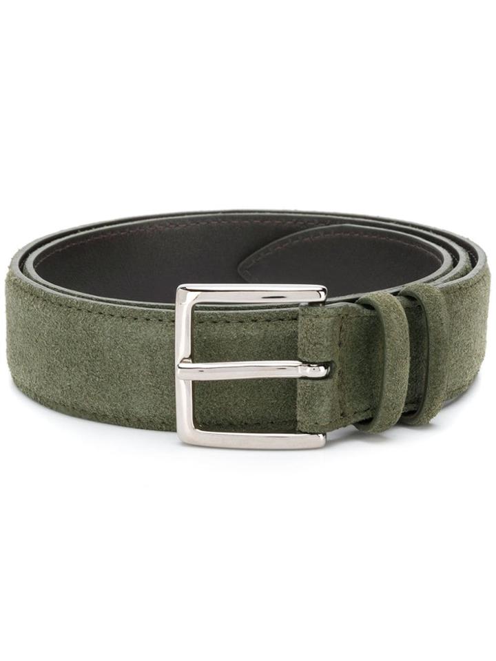 Orciani Classic Buckle Belt - Green