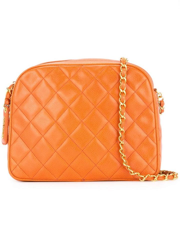 Chanel Pre-owned Quilted Cc Shoulder Bag - Yellow