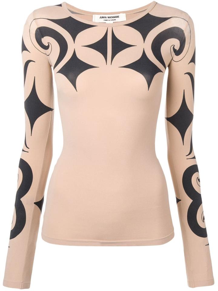 Junya Watanabe Printed T-shirt - Neutrals