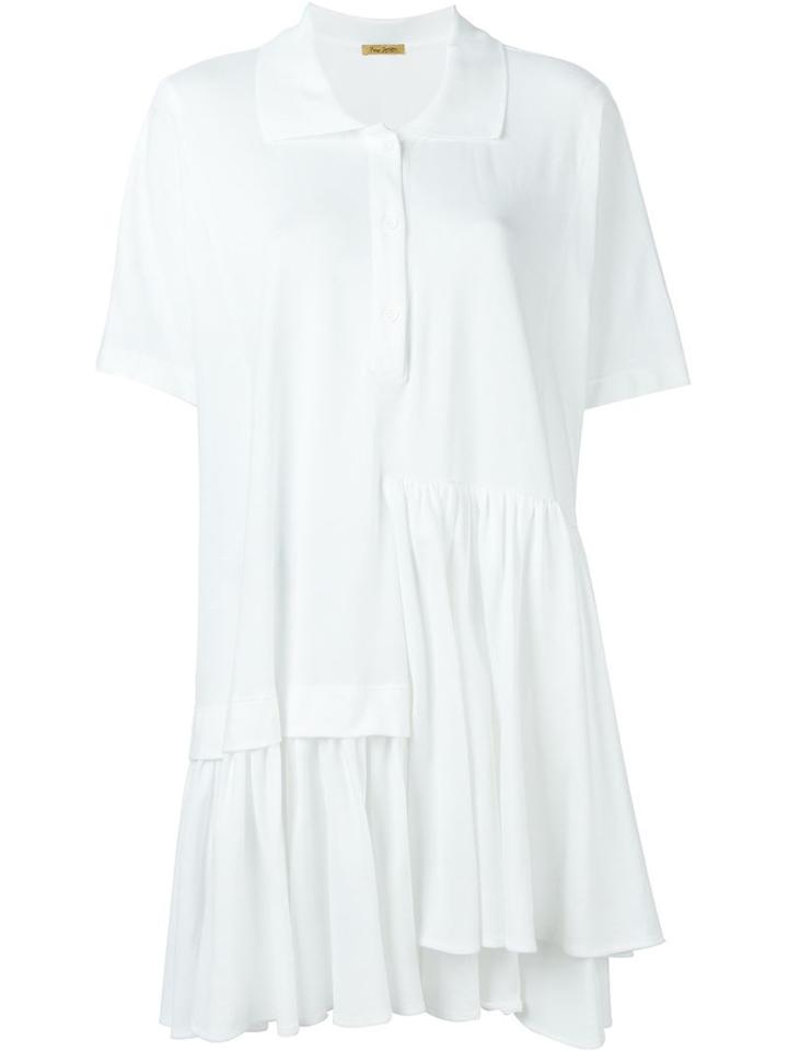 Peter Jensen Asymmetric Polo Shirt Dress