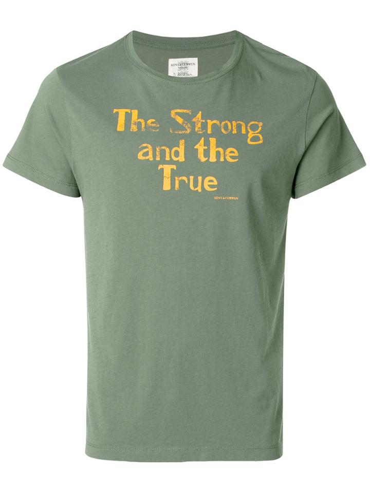 Kent & Curwen Slogan T-shirt - Green