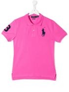 Ralph Lauren Kids Embroidered Logo Polo Shirt - Pink