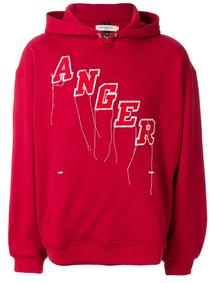 Mr. Completely Anger Embroidered Hoodie