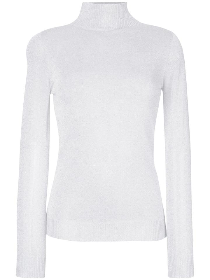 Blumarine Classic Fitted Sweater - White