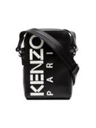 Kenzo Leather Cross Body Bag - Black