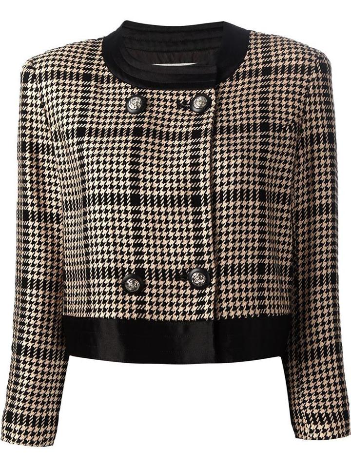 Courreges Vintage Cropped Houndstooth Jacket